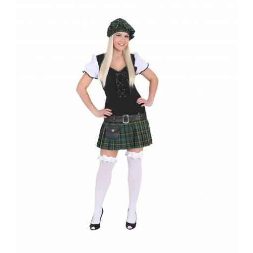 Dámský kostým - Skotský zelený 44
