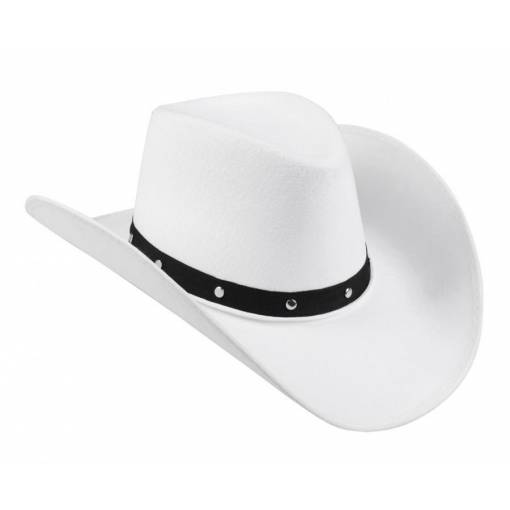Foto - Unisex kovbojský klobouk - Bílý