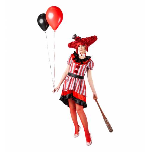 Foto - Dámský kostým - Halloweenský klaun M