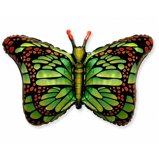 Foto - Fóliový balónek - Zelený motýl