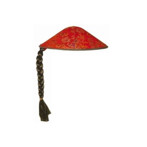 Čínský klobouk - Červený