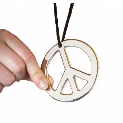 Foto - Stříbrný náhrdelník - Peace