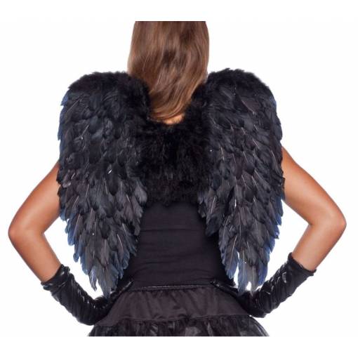 Dámská andělská křídla - Černá