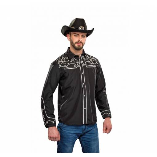 Foto - Pánská košile - Wild West, černá XL