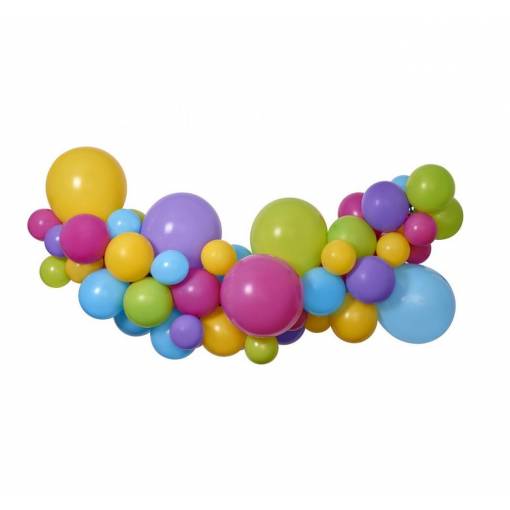 Balónková girlanda - Barevná, 65 balónků