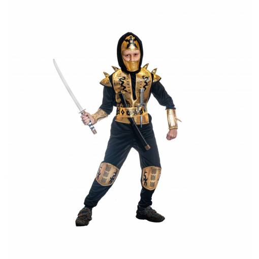 Dětský kostým - Zlatý ninja 152/164