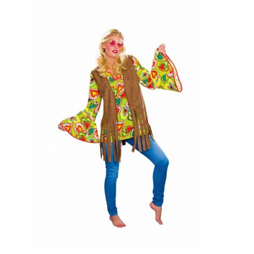 Foto - Dámská vesta s třásněmi - Hippie XL