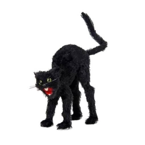 Halloweenská dekorace - Černá kočka