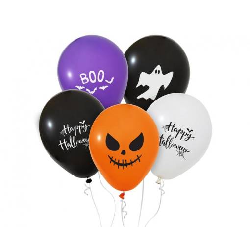 Foto - Prémiové balónky 12" - Halloween, 5 kusů