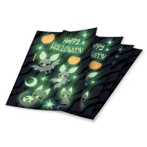 Foto - Sada svítících halloweenských samolepek