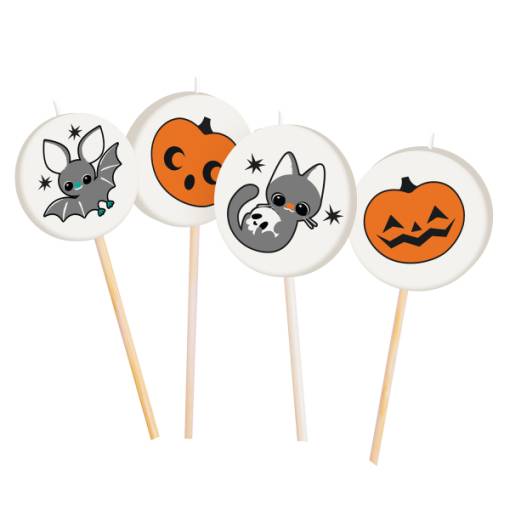 Foto - Halloweenské mini svíčky - 4 ks