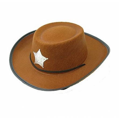 Dětský Western klobouk - Hnědý
