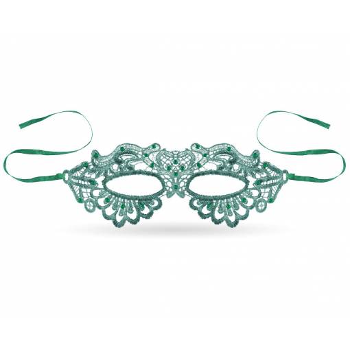 Krajková maska - Emerald Lady