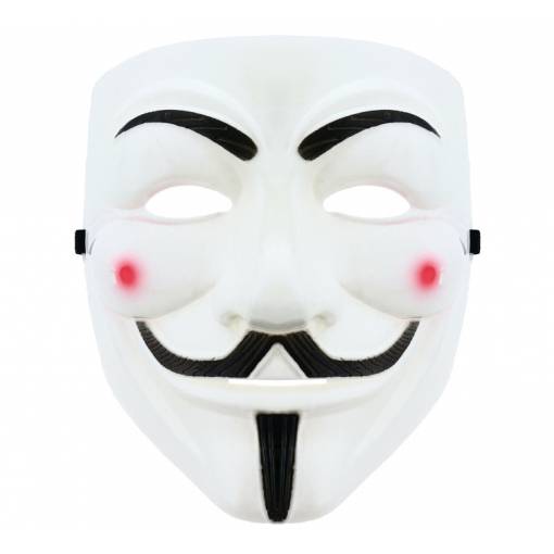 Maska Anonymous - bílá