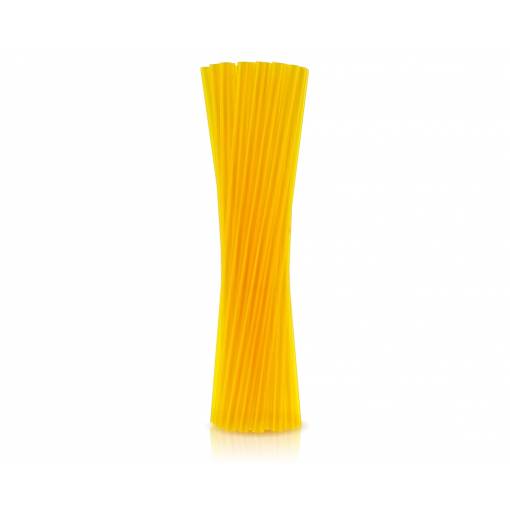 Foto - Eco plastová brčka - Žluto oranžová