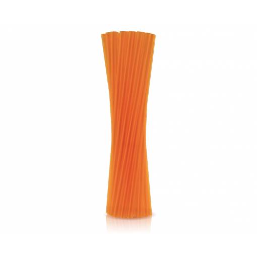 Foto - Eco plastová brčka - Oranžová, 250 kusů