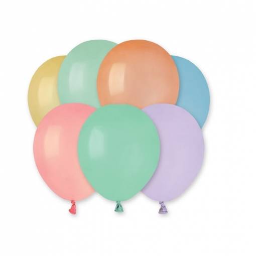 Pastelové balónky - 100 kusů