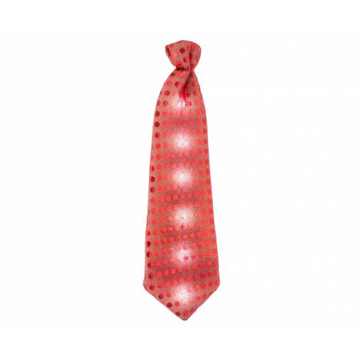 Svítící kravata - Červená