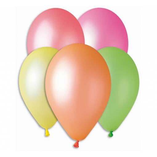 Pastelové balónky - Barevné, 5 kusů