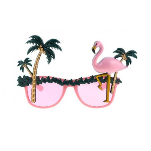 Havajské brýle - Palmy a plameňák