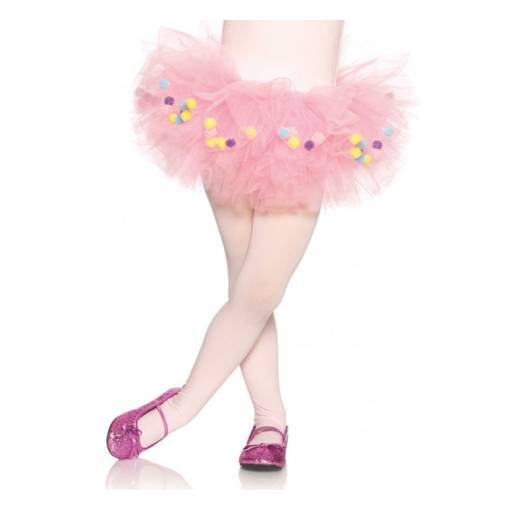 Dětský kostým - Tylová růžová TuTu sukně
