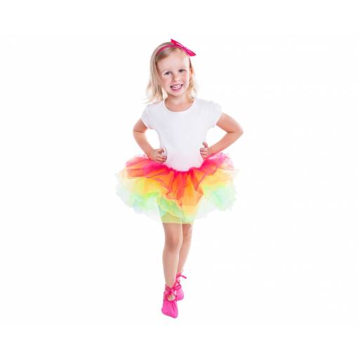 Dětský kostým - Duhová balerína, nad 3 roky