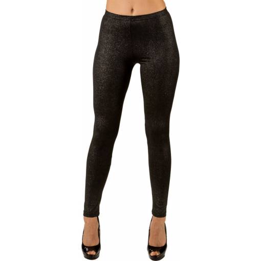 Dámské legíny - Třpytivé, černé L/XL
