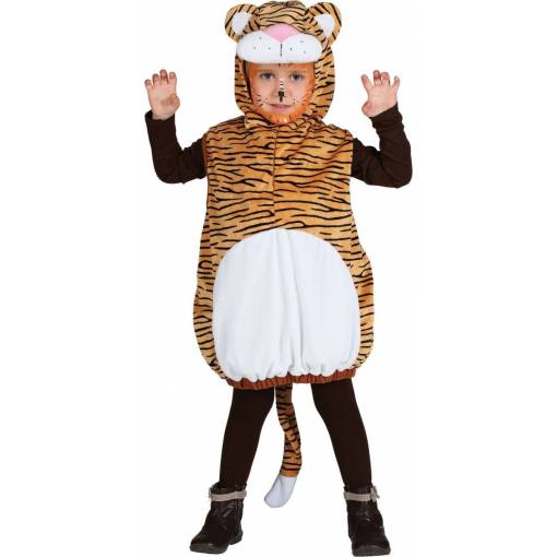 Dětský kostým - Tygr, zlatý 104