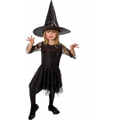 Foto - Dětský kostým - Halloween šaty, černé 128