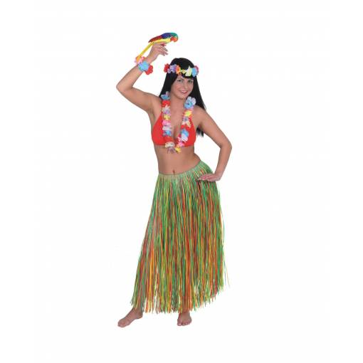 Havajská dlouhá sukně - Barevná, 90 cm