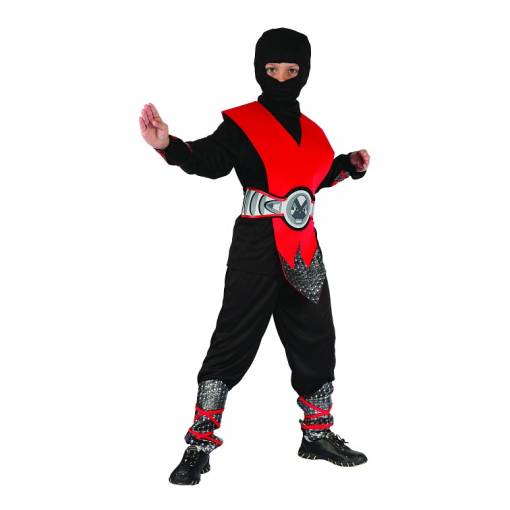Dětský kostým - Red Ninja 120/130